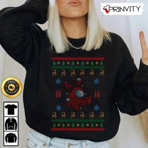 Among US Ugly Sweatshirt Best Christmas Gifts 2022 Merry Christmas Happy Holidays Unisex Hoodie T Shirt Long Sleeve Prinvity 3