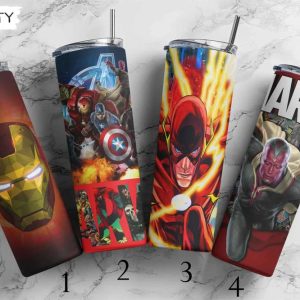Avenger Marvel Skinny 20oz Tumbler, Best Christmas Gifts For 2022- Prinvity