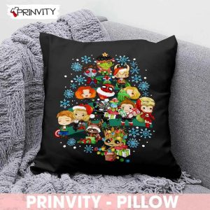 Avengers Marvel Christmas Tree Best Christmas Gifts For Pillow, Merry Christmas, Happy Holidays, Size 14”x14”, 16”x16”, 18”x18”, 20”x20” – Prinvity