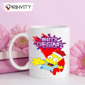 Bart Simpson Merry Christmas Mug Best Christmas Gifts 2022 Happy Holidays Prinvity 1