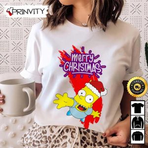 Bart Simpson Merry Christmas Sweatshirt Best Christmas Gifts 2022 Happy Holidays Unisex Hoodie T Shirt Long Sleeve Prinvity 2