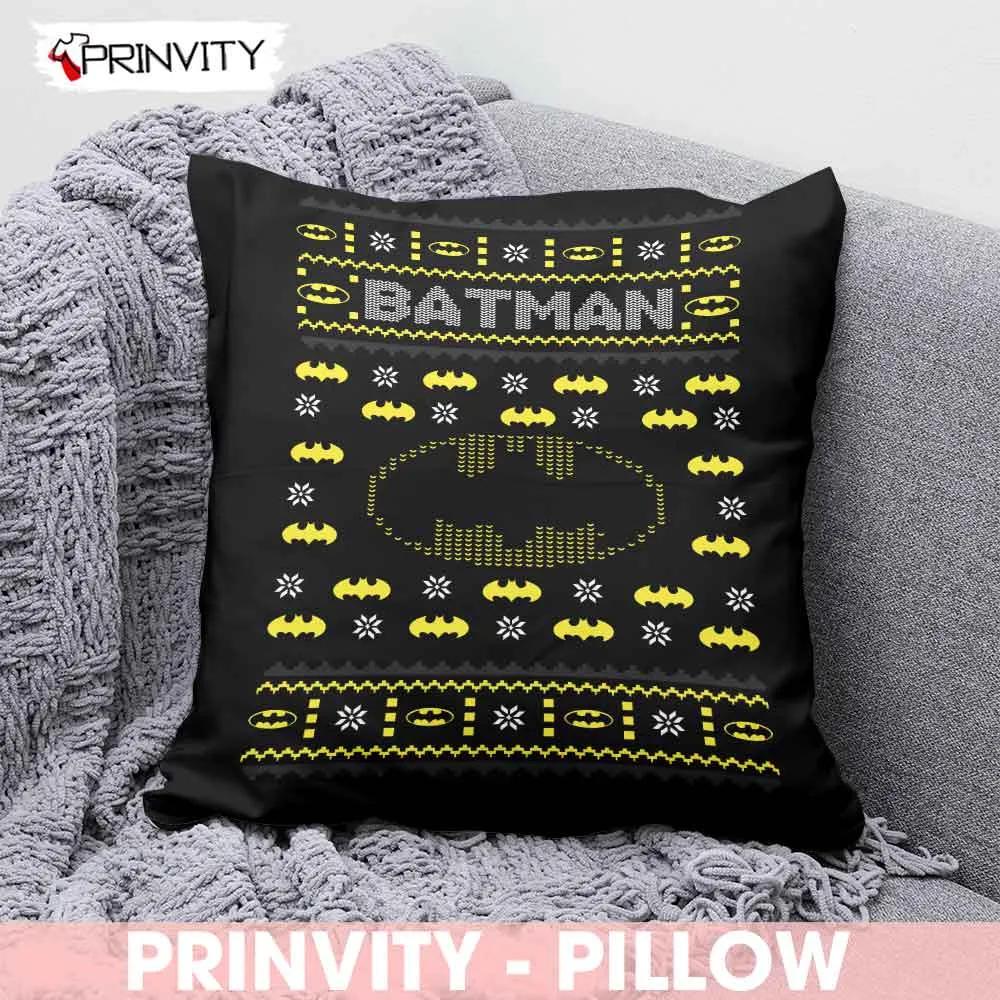 Batman Christmas 2022 DC Comics Best Christmas Gifts For Pillow, Merry Christmas, Happy Holidays, Size 14”x14”, 16”x16”, 18”x18”, 20”x20” - Prinvity