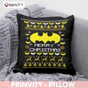 Batman Mery Christmas Pillow DC Comics Best Christmas Gifts 2022 Happy Holidays Prinvity 1