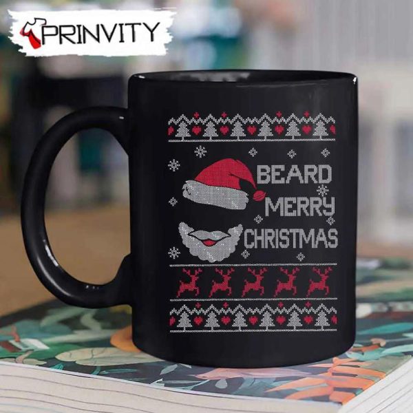 Beard Merry Christmas Santa Mug, Size 11oz &15oz, Best Christmas Gifts For 2022, Merry Christmas, Happy Holidays – Prinvity