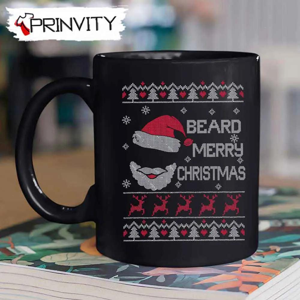 Beard Merry Christmas Santa Mug, Size 11oz &15oz, Best Christmas Gifts For 2022, Merry Christmas, Happy Holidays - Prinvity