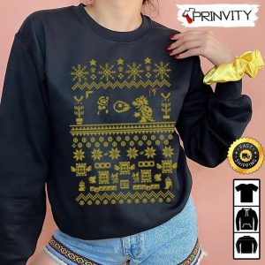 Best Christmas Gift For Mario Game Fans Christmas Sweatshirt Merry Christmas Happy Holidays Unisex Hoodie T Shirt Long Sleeve Prinvity 2