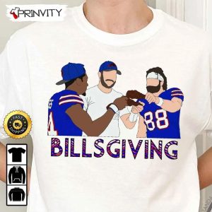Billsgiving Buffalo Bills Thanksgiving NFL T-Shirt, Buffalo Football National Football League, Gifts For Fans, Unisex Hoodie, Sweatshirt, Long Sleeve, Tank Top - Prinvity