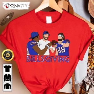 Billsgiving Buffalo Bills Thanksgiving NFL T-Shirt, Buffalo Football National Football League, Gifts For Fans, Unisex Hoodie, Sweatshirt, Long Sleeve, Tank Top – Prinvity