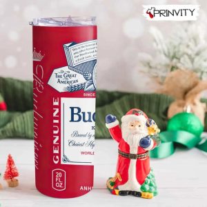 Budweiser Genuine Beer Skinny Tumbler Size 20oz 30oz Best Christmas Gifts For 2022 Prinvity 3