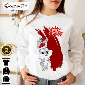 Bugs Bunny Merry Christmas Sweatshirt, Best Christmas Gifts 2022, Happy Holidays, Unisex Hoodie, T-Shirt, Long Sleeve - Prinvity