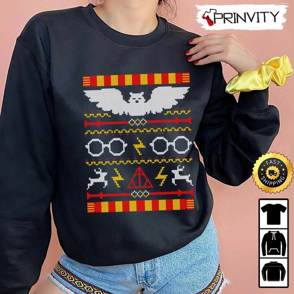 Buho Harry Potter Ugly Sweatshirt, Best Christmas Gifts 2022, Merry Christmas, Happy Holidays, Unisex Hoodie, T-Shirt, Long Sleeve - Prinvity