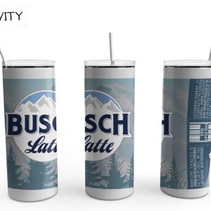 Busch Latte Beer 20oz Skinny Tumbler, Best Christmas Gifts For 2022- Prinvity