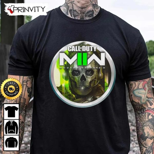 Call Of Duty Modern Warfare 2 Logo T-Shirt, PC & PS4, Infinity Ward, Activision, Best Christmas Gifts For Fans, Unisex Hoodie, Sweatshirt, Long Sleeve – Prinvity