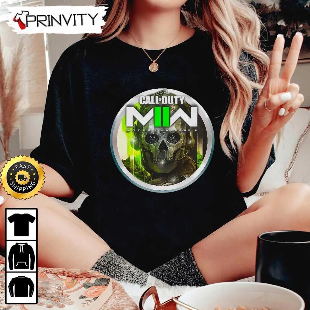 Call Of Duty Modern Warfare 2 Logo T-Shirt, PC & PS4, Infinity Ward, Activision, Best Christmas Gifts For Fans, Unisex Hoodie, Sweatshirt, Long Sleeve - Prinvity