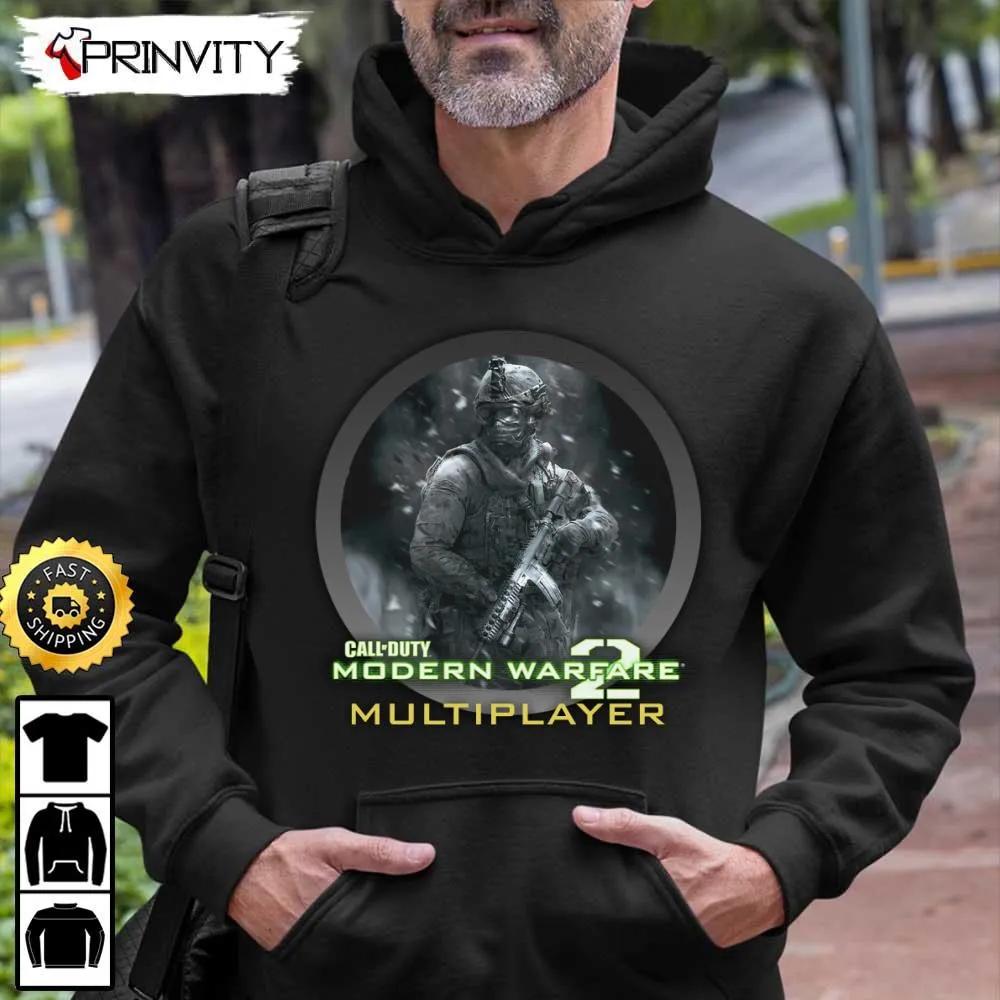 Call Of Duty Modern Warfare 2 Multiplayer T-Shirt, PC & PS4, Infinity Ward, Activision, Best Christmas Gifts For Fans, Unisex Hoodie, Sweatshirt, Long Sleeve - Prinvity