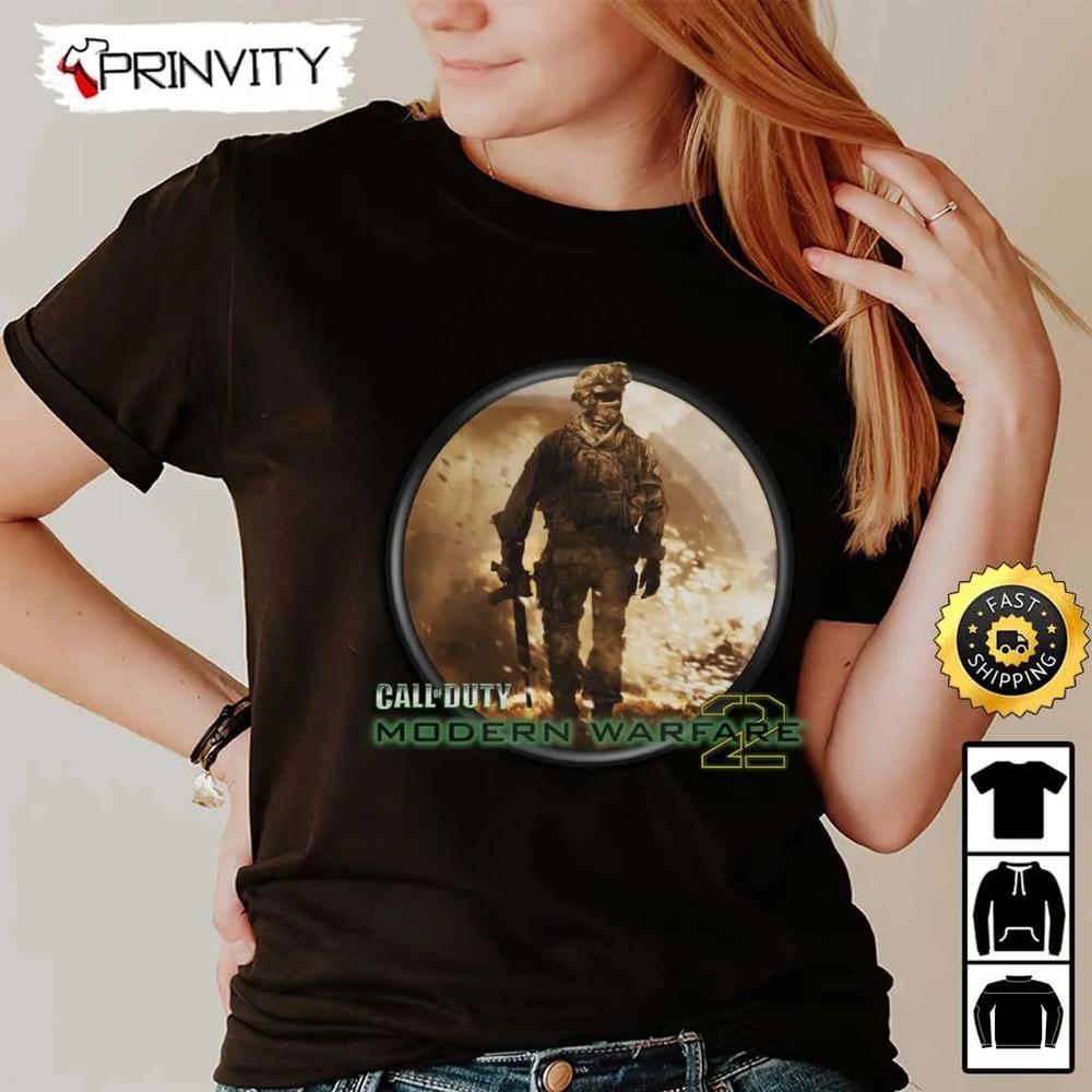 Call Of Duty Modern Warfare 2 PC & PS4 T-Shirt, Infinity Ward, Activision, Best Christmas Gifts For Fans, Unisex Hoodie, Sweatshirt, Long Sleeve - Prinvity