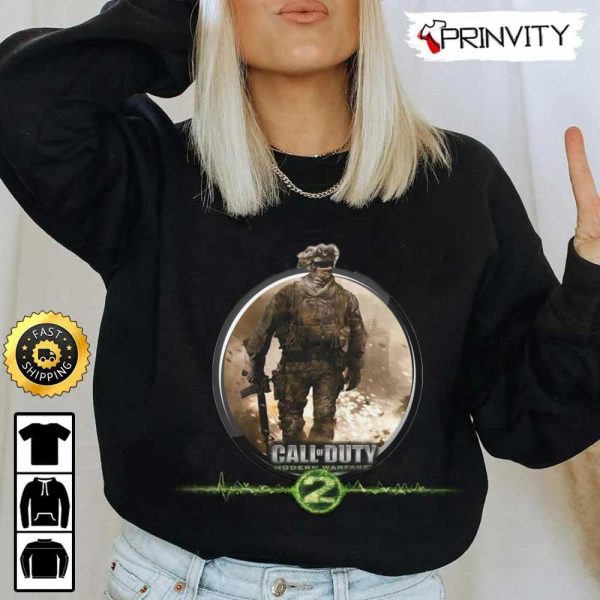 Call Of Duty Modern Warfare 2 T-Shirt, PC & PS4, Infinity Ward, Activision, Best Christmas Gifts For Fans, Unisex Hoodie, Sweatshirt, Long Sleeve – Prinvity