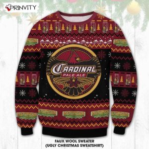 Cardinal Pale Ale Beer Ugly Christmas Sweater, Faux Wool Sweater, International Beer Day, Gifts For Beer Lovers, Best Christmas Gifts For 2022 - Prinvity