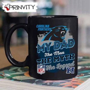 Carolina Panthers NFL My Dad The Man The Myth The Legend Mug National Football League Best Christmas Gifts For Fans Prinvity 2