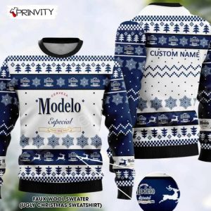 Cerveza Modelo Especial 1925 Beer Ugly Christmas Sweater, Faux Wool Sweater, Gifts For Beer Lovers, International Beer Day, Best Christmas Gifts For 2022 - Prinvity