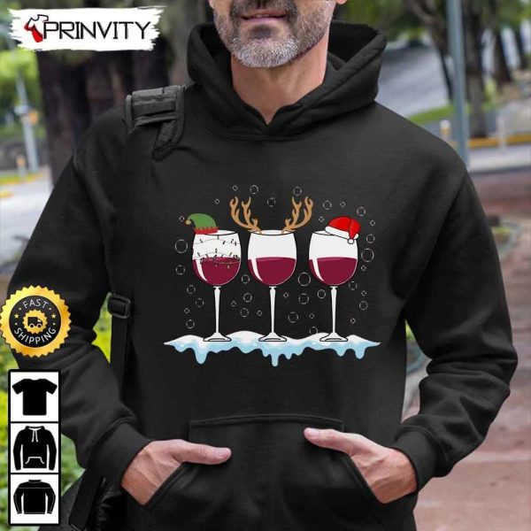 Christmas Cups Sweatshirt, Best Christmas Gifts For 2022, Merry Christmas, Happy Holidays, Unisex Hoodie, T-Shirt, Long Sleeve – Prinvity