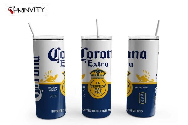 Corona Extra Beer 20oz Skinny Tumbler, Best Christmas Gifts For 2022- Prinvity
