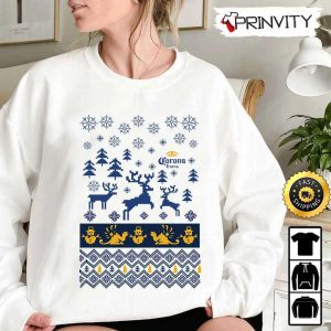 Corona Extra Beer Ugly Sweatshirt, Best Gifts For Beer Lover, Merry Christmas, Happy Holidays, Unisex Hoodie, T-Shirt, Long Sleeve – Prinvity