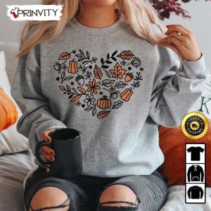Cottagecore Fall Thanksgiving Crewneck Pumpkin Patch Sweatshirt, Best Thanksgiving Gifts For 2022, Autumn Happy Thankful, Unisex Hoodie, T-Shirt, Long Sleeve – Prinvity