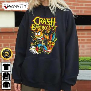 Crash Bandicoot Video Game T Shirt Best Christmas Gifts 2022 Unisex Hoodie Sweatshirt Long Sleeve Prinvity 3