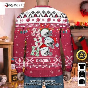 Customized Arizona Cardinals Ugly Christmas Sweater Faux Wool Sweater National Football League Gifts For Fans Football NFL Football 3D Ugly Sweater Merry XMas Prinvity 3