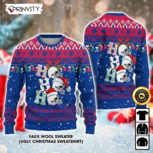 Customized Buffalo Bills Ugly Christmas Sweater Faux Wool Sweater National Football League Gifts For Fans Football NFL Football 3D Ugly Sweater Merry XMas Prinvity 1