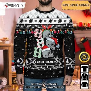 Customized Las Vegas Raiders Ugly Christmas Sweater Faux Wool Sweater National Football League Gifts For Fans Football NFL Football 3D Ugly Sweater Merry XMas Prinvity 2