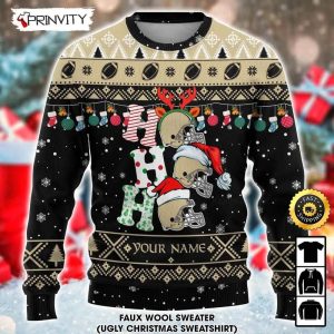 For Fans New Orleans Saints Christmas Tree Pattern Ugly Christmas Sweater  Christmas Gift