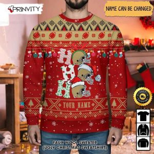 Customized San Francisco 49ers Ugly Christmas Sweater Faux Wool Sweater National Football League Gifts For Fans Football NFL Football 3D Ugly Sweater Prinvity 2
