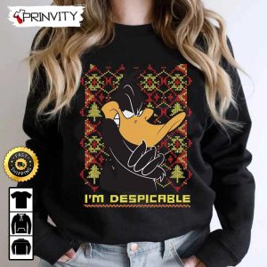Daffy Duck I’m Despicable Sweatshirt, Best Christmas Gifts For 2022, Merry Christmas, Happy Holidays, Unisex Hoodie, T-Shirt, Long Sleeve – Prinvity
