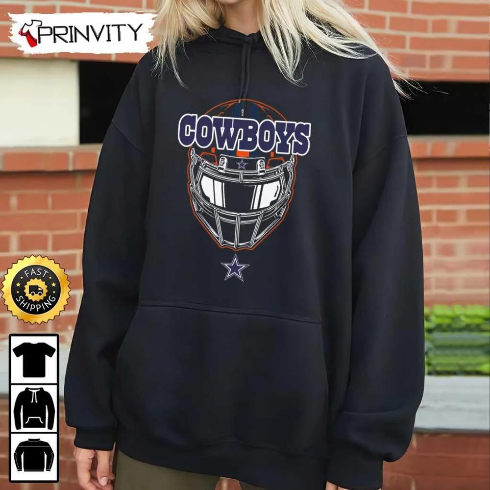 Dallas Cowboys NFL T-Shirt, National Football League, Best Christmas Gifts For Fans, Unisex Hoodie, Sweatshirt, Long Sleeve - Prinvity