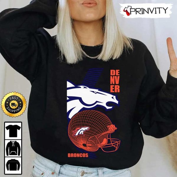 Denver Broncos NFL T-Shirt, National Football League, Best Christmas Gifts For Fans, Unisex Hoodie, Sweatshirt, Long Sleeve – Prinvity