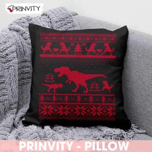 Dinosaur Christmas Pillow Best Christmas Gifts For 2022 Merry Christmas Happy Holidays Prinvity HDCom0098 1