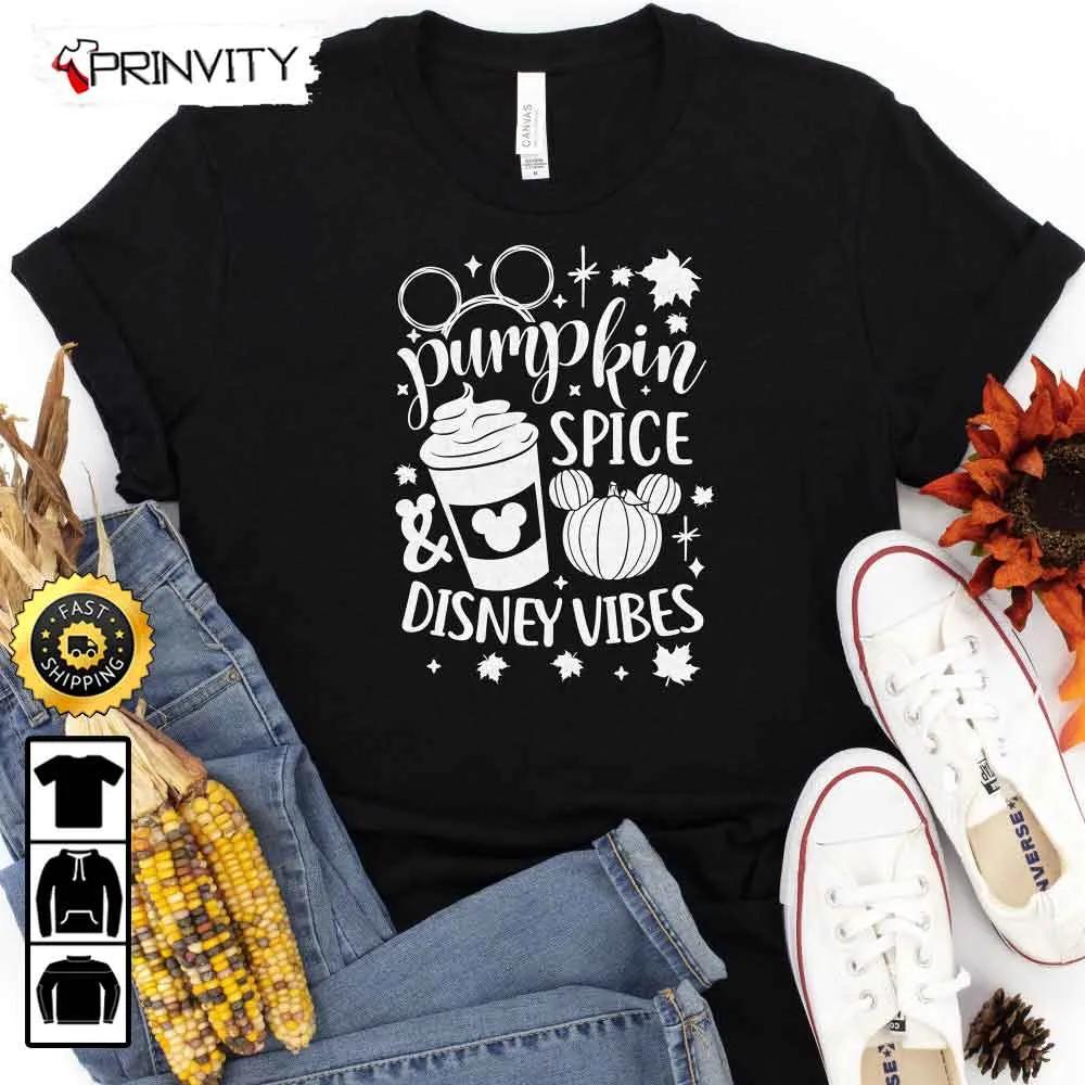 Disney Thanksgiving Fall Family Cute Fall T-Shirt, Best Thanksgiving Gifts For 2022, Autumn Happy Thankful, Unisex Hoodie, Sweatshirt, Long Sleeve - Prinvity