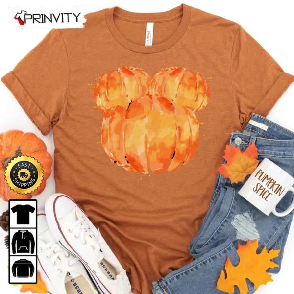 Disney Thanksgiving Trip Fall Pumpkin T-Shirt, Best Thanksgiving Gifts 2022, Autumn Happy Thankful, Unisex Hoodie, Sweatshirt, Long Sleeve – Prinvity