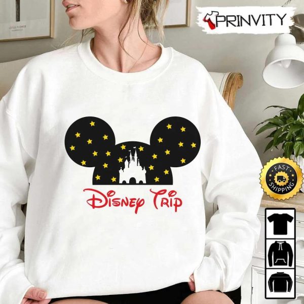 Disney Trip Mickey Mouse Christmas Sweatshirt, Best Christmas Gifts For Disney Lovers, Merry Disney Christmas, Unisex Hoodie, T-Shirt, Long Sleeve – Prinvity