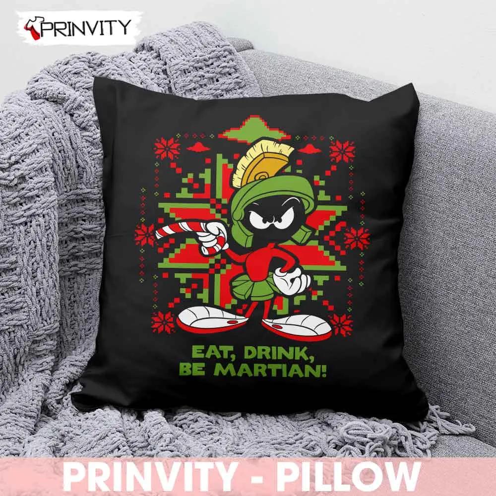 Eat Drink Be Martina Pillow, Best Christmas Gifts For 2022, Merry Christmas, Happy Holidays, Size 14''x14'', 16''x16'', 18''x18'', 20''x20' - Prinvity