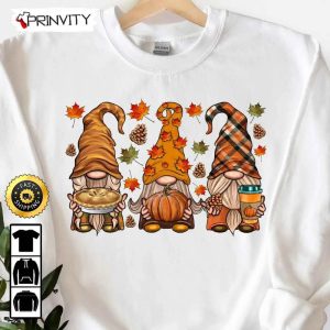 Fall Gnomes Fall Thankful Pumpkin Sweatshirt, Thanksgiving Family Matching, Best Thanksgiving Gifts 2022, Autumn Happy Thankful, Unisex Hoodie, T-Shirt, Long Sleeve – Prinvity