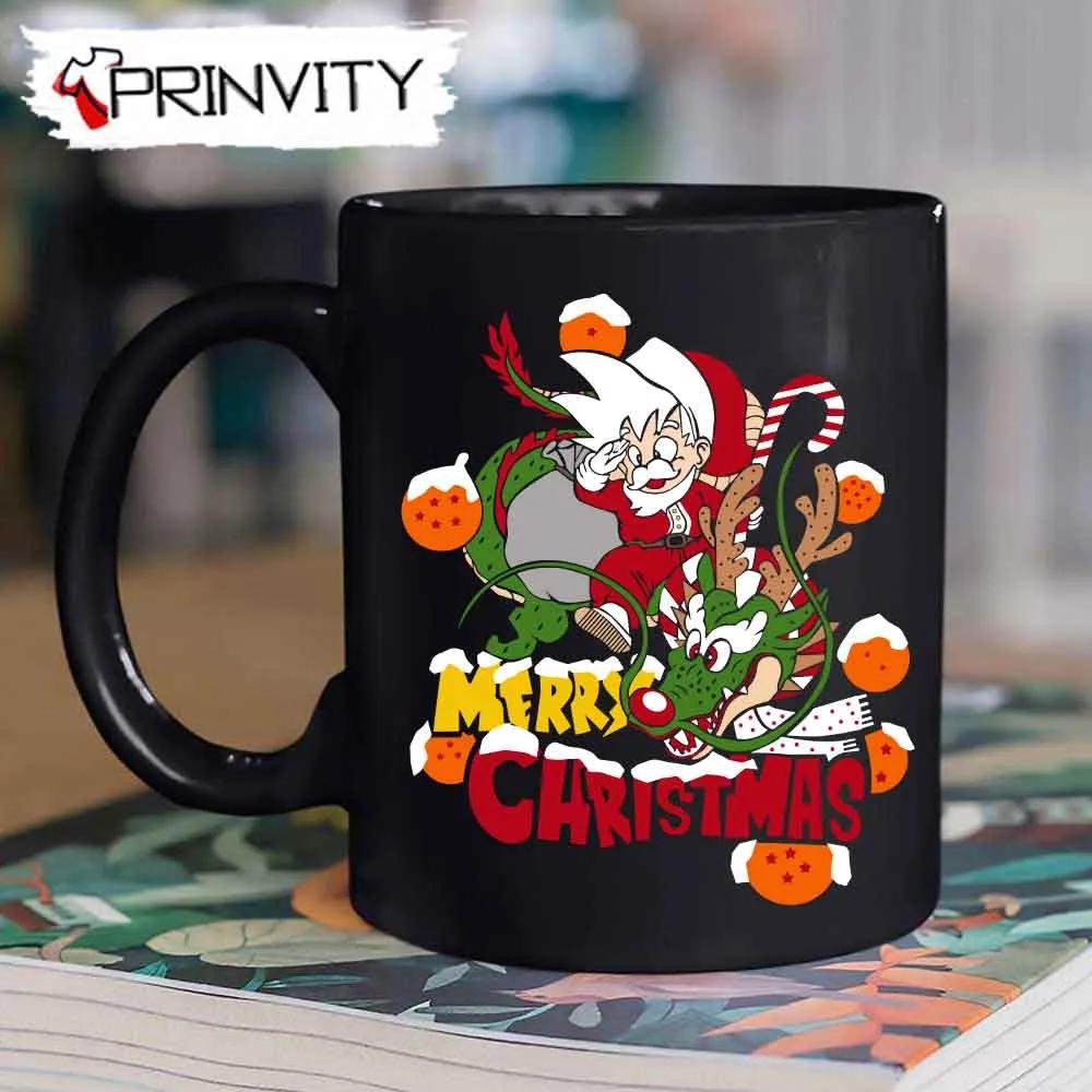 Goku Claus Dragon Ball Merry Christmas Mug, Size 11Oz & 15Oz, Best Christmas Gift For2022, Merry Christmas, Happy Holidays - Prinvity