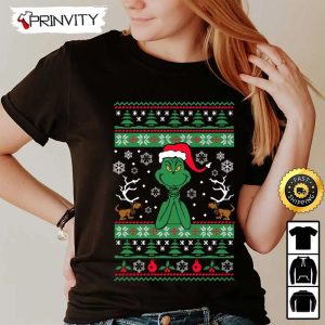 Grinch Merry Christmas Ugly Sweatshirt Best Christmas Gifts 2022 Happy Holidays Unisex Hoodie T Shirt Long Sleeve Prinvity 2