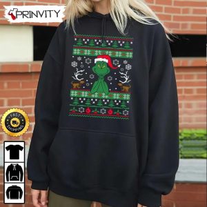 Grinch Merry Christmas Ugly Sweatshirt Best Christmas Gifts 2022 Happy Holidays Unisex Hoodie T Shirt Long Sleeve Prinvity 4