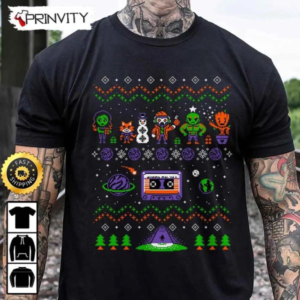 Guardians Of The Galaxy Ugly Sweatshirt, Star-Lord, Gamora, Drax, Rocket, Raccoon, Groot, Best Christmas Gifts For 2022, Unisex Hoodie, T-Shirt, Long Sleeve – Prinvity