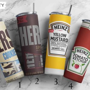 Heinz Tomato Ketchup Hershey Heinz Yellow Mustard 20oz Skinny Tumbler, Best Christmas Gifts For 2022- Prinvity