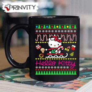 Hello Kitty Christmas Mug, Size 11oz & 15oz, Best Christmas Gifts 2022, Happy Holidays - Prinvity