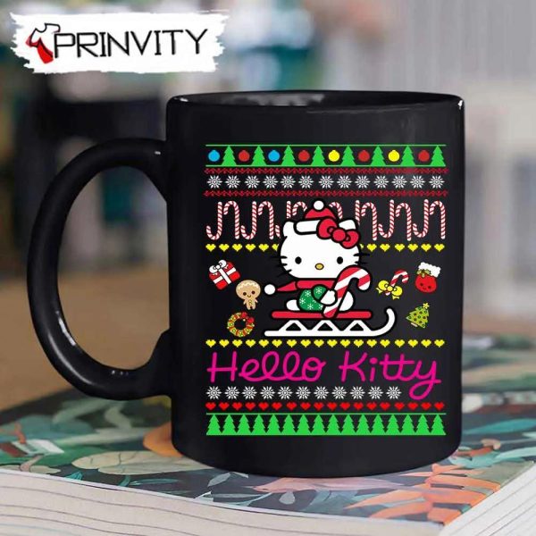 Hello Kitty Christmas Mug, Size 11oz & 15oz, Best Christmas Gifts 2022, Happy Holidays – Prinvity